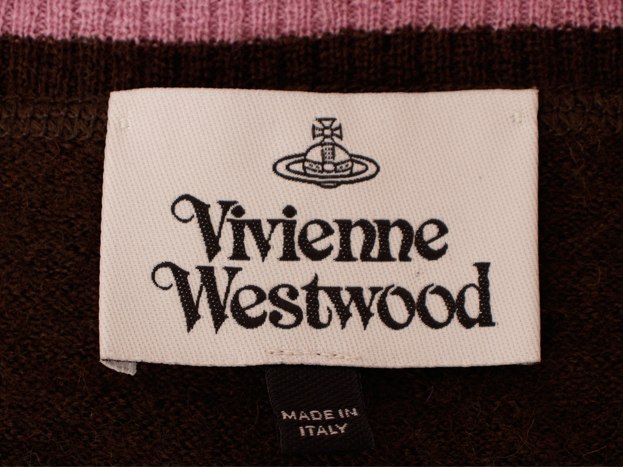 Vivienne Westwood Boiled Wool Trompe L'Oeil Cardigan