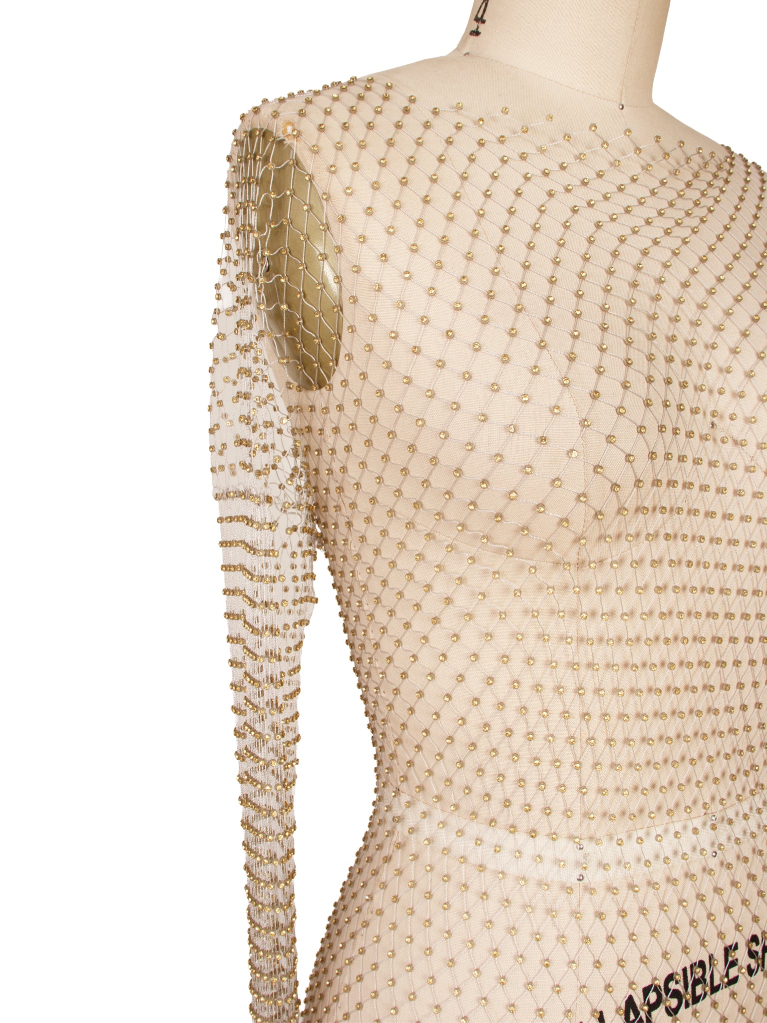Samsoe Samsoe Fishnet Rhinestone Dress