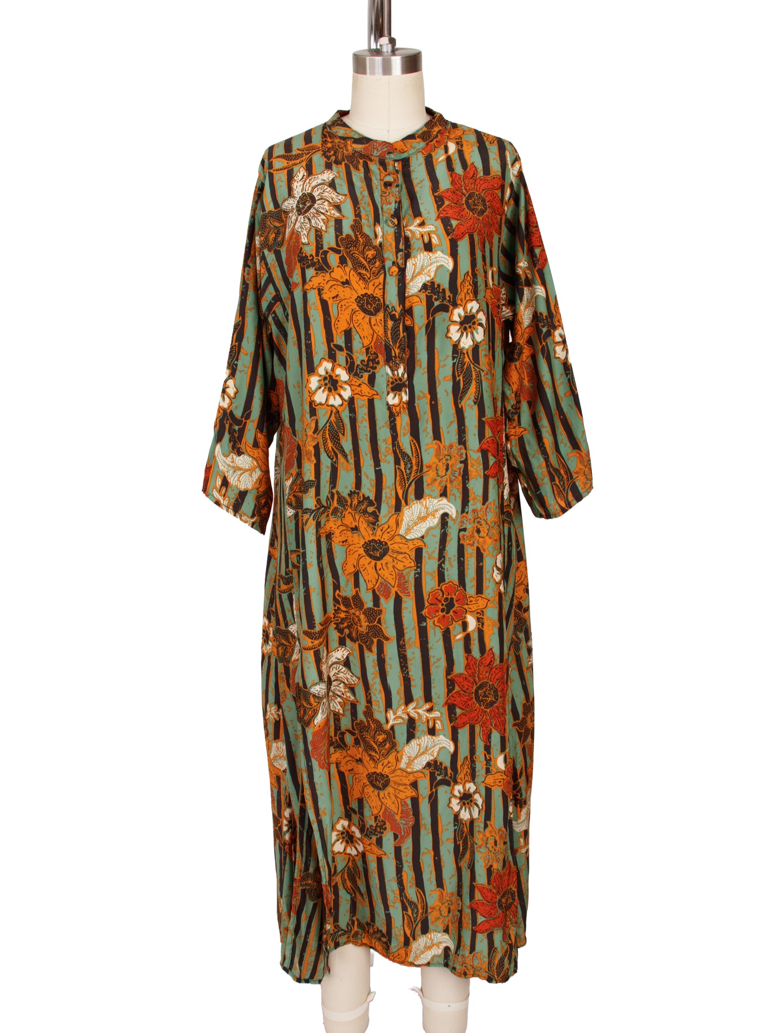 Natalie Martin Silk Sunflower Stripe Dress – Mercy Vintage