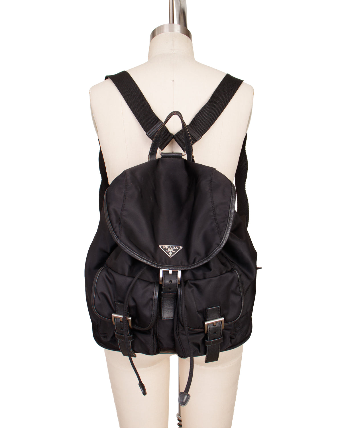 Prada Tessuto Buckle Backpack