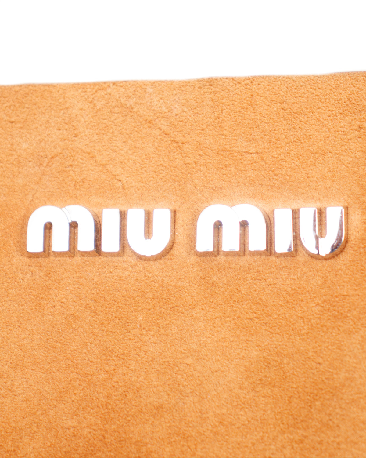 Miu Miu Cracked Leather Tote