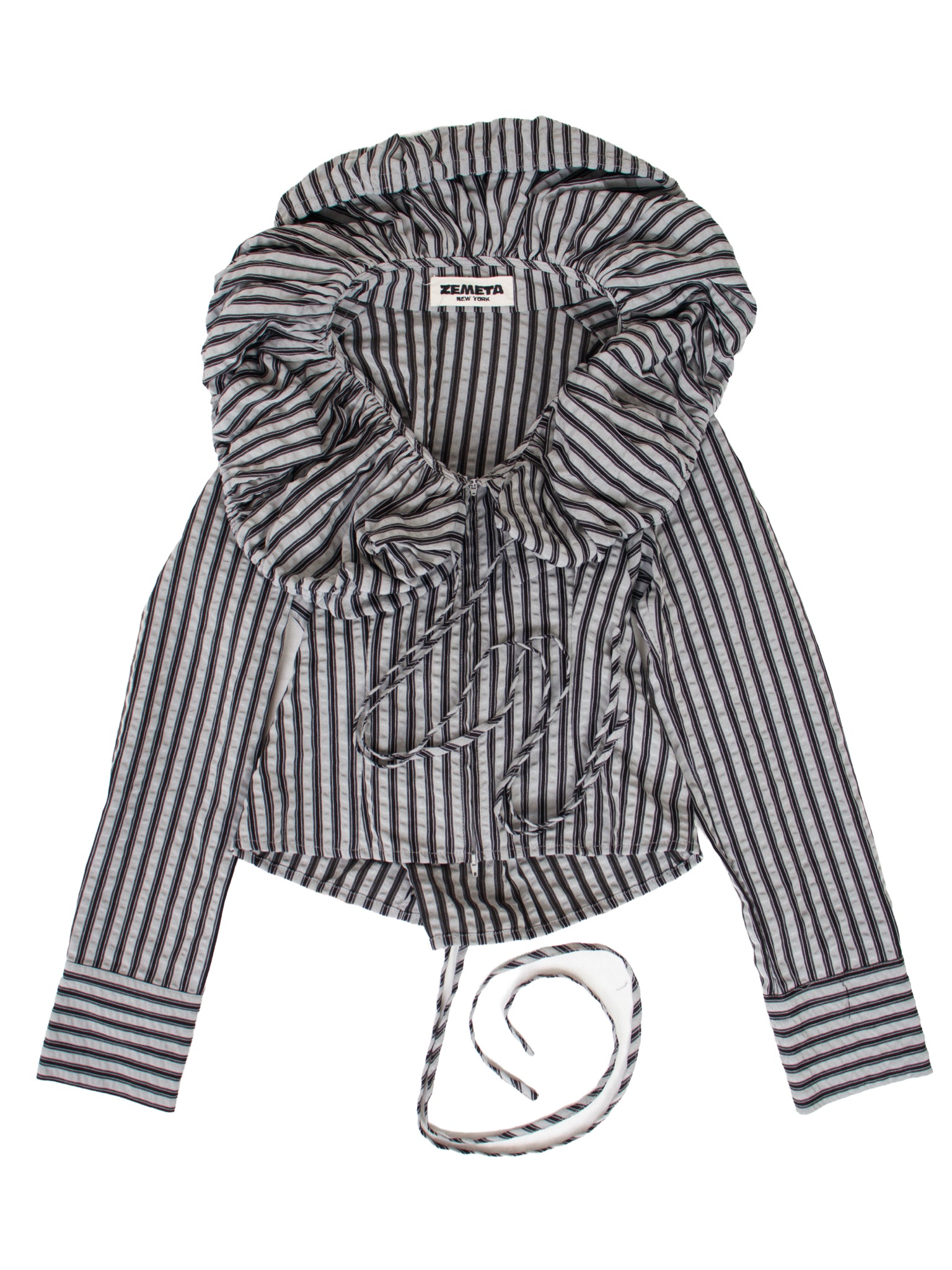Zemeta NY Pinstripe Cloud Blouse