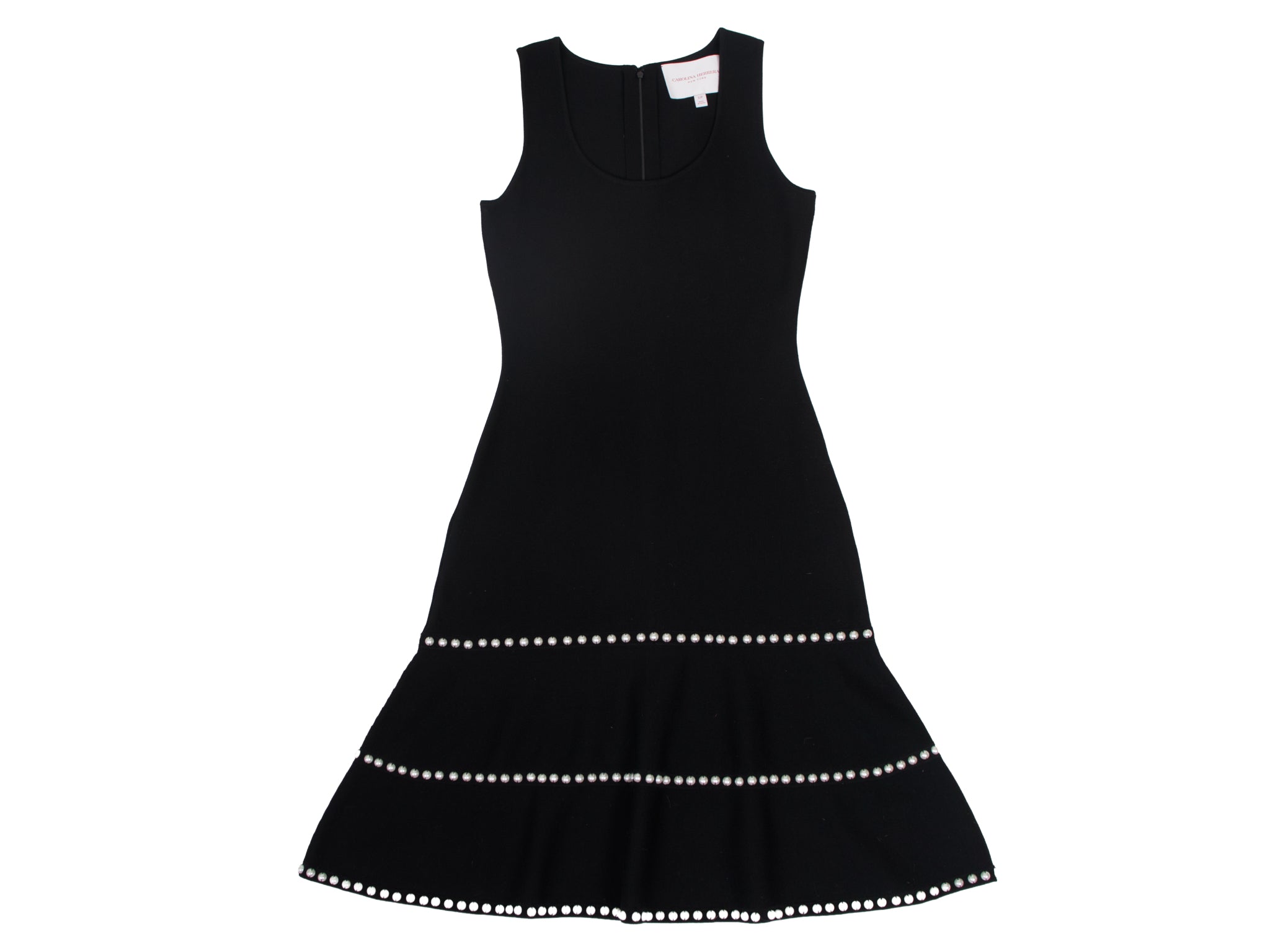 Carolina Herrera Faux Pearl Embellished Cardigan & Dress Set