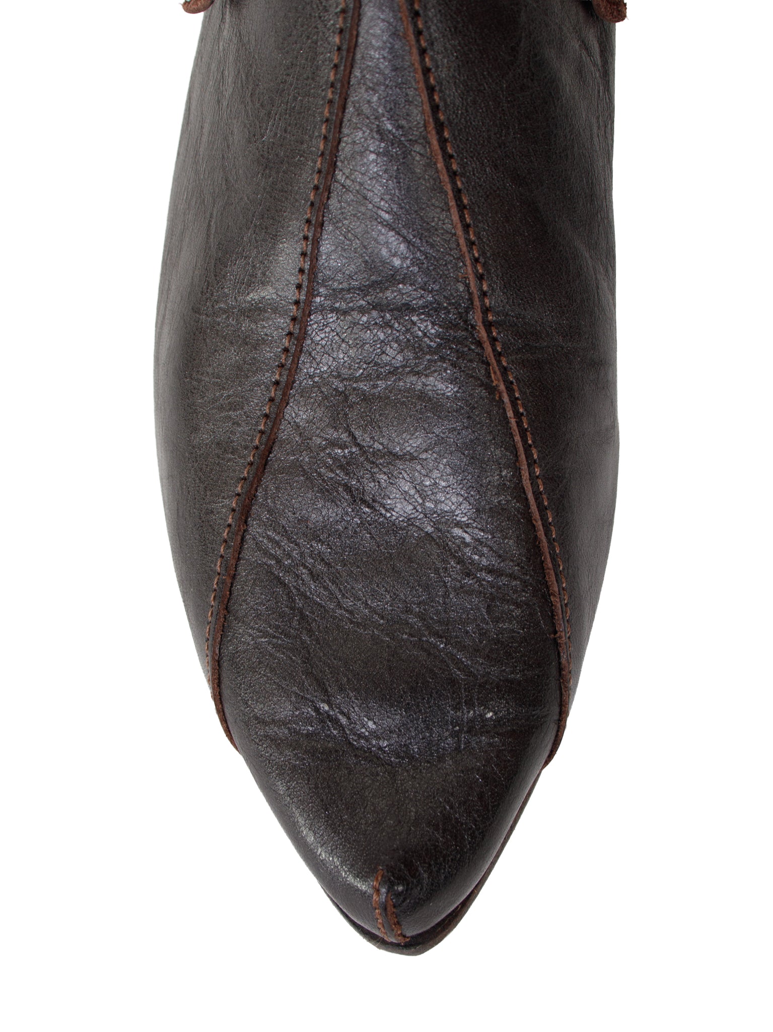 Cydwoq Metallic Leather Pixie Flats
