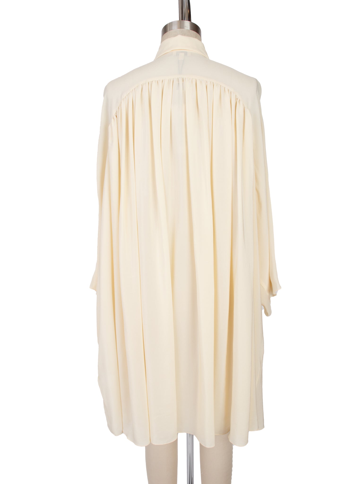 Kenzo Silk Babydoll Pleated Dress