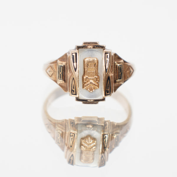 Josten 10K Gold & Mother of Pearl Class of '69 Ring – Mercy Vintage
