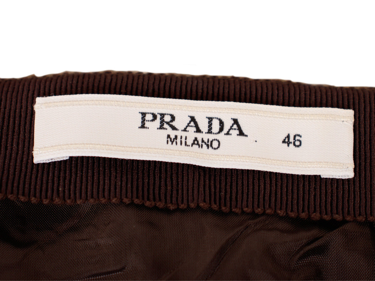 2010 Prada Virgin Wool Tweed Skirt Suit