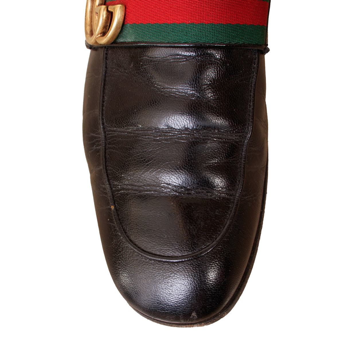 Gucci GG Web Strap Loafers