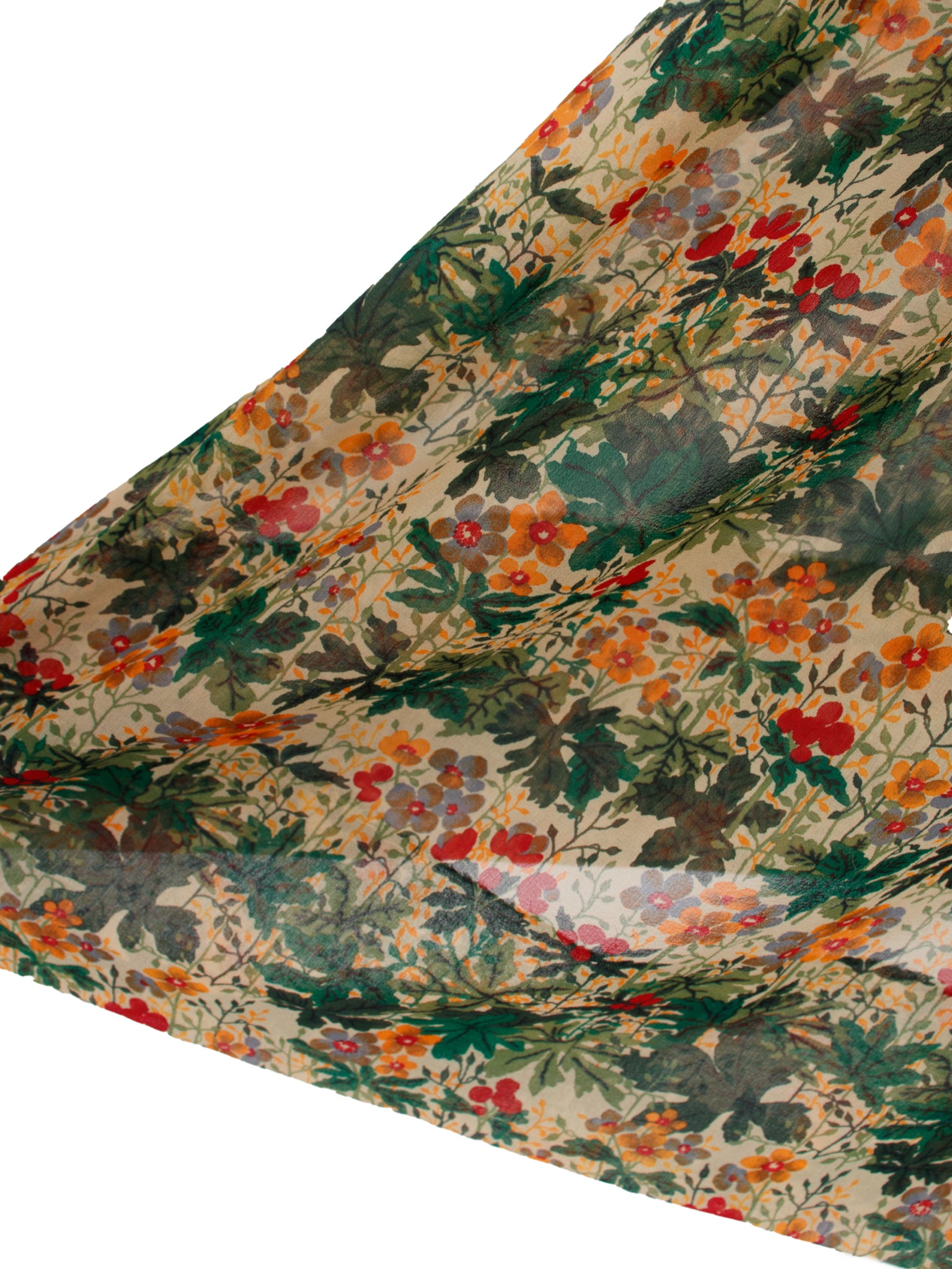 1970s Valentino Silk Floral Dress