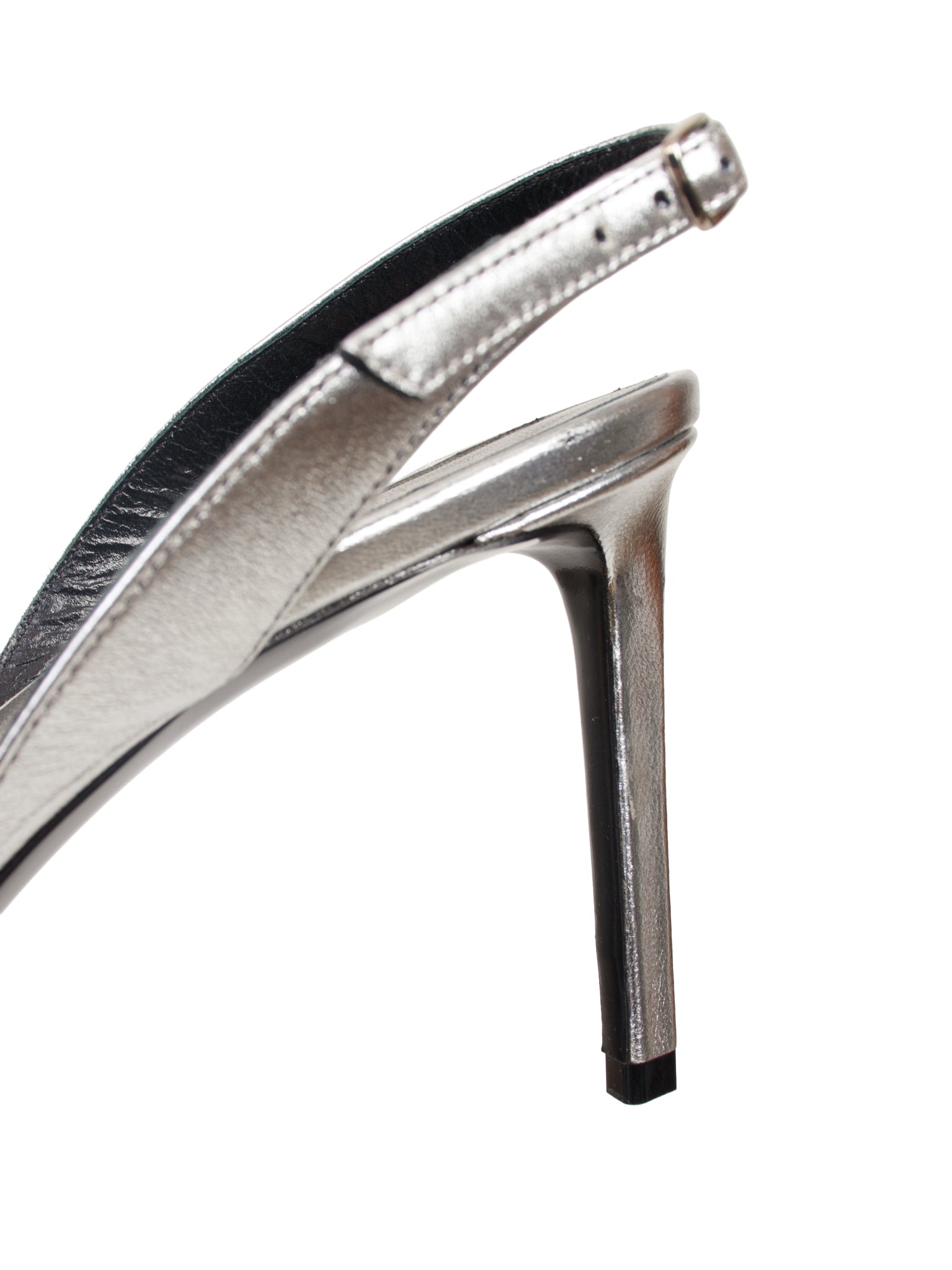 Celine Metallic Glitter Slingback Heels