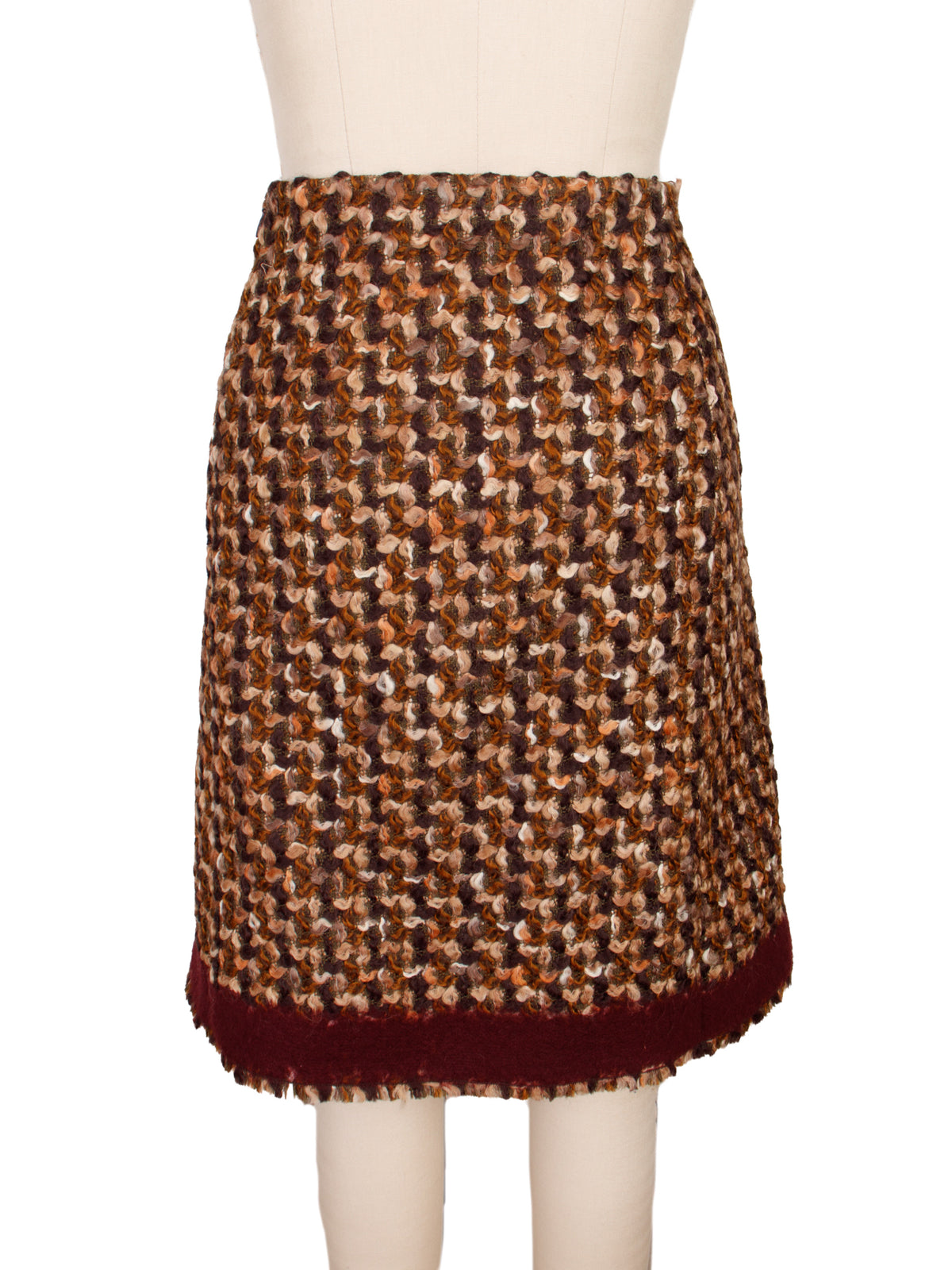 2010 Prada Virgin Wool Tweed Skirt Suit