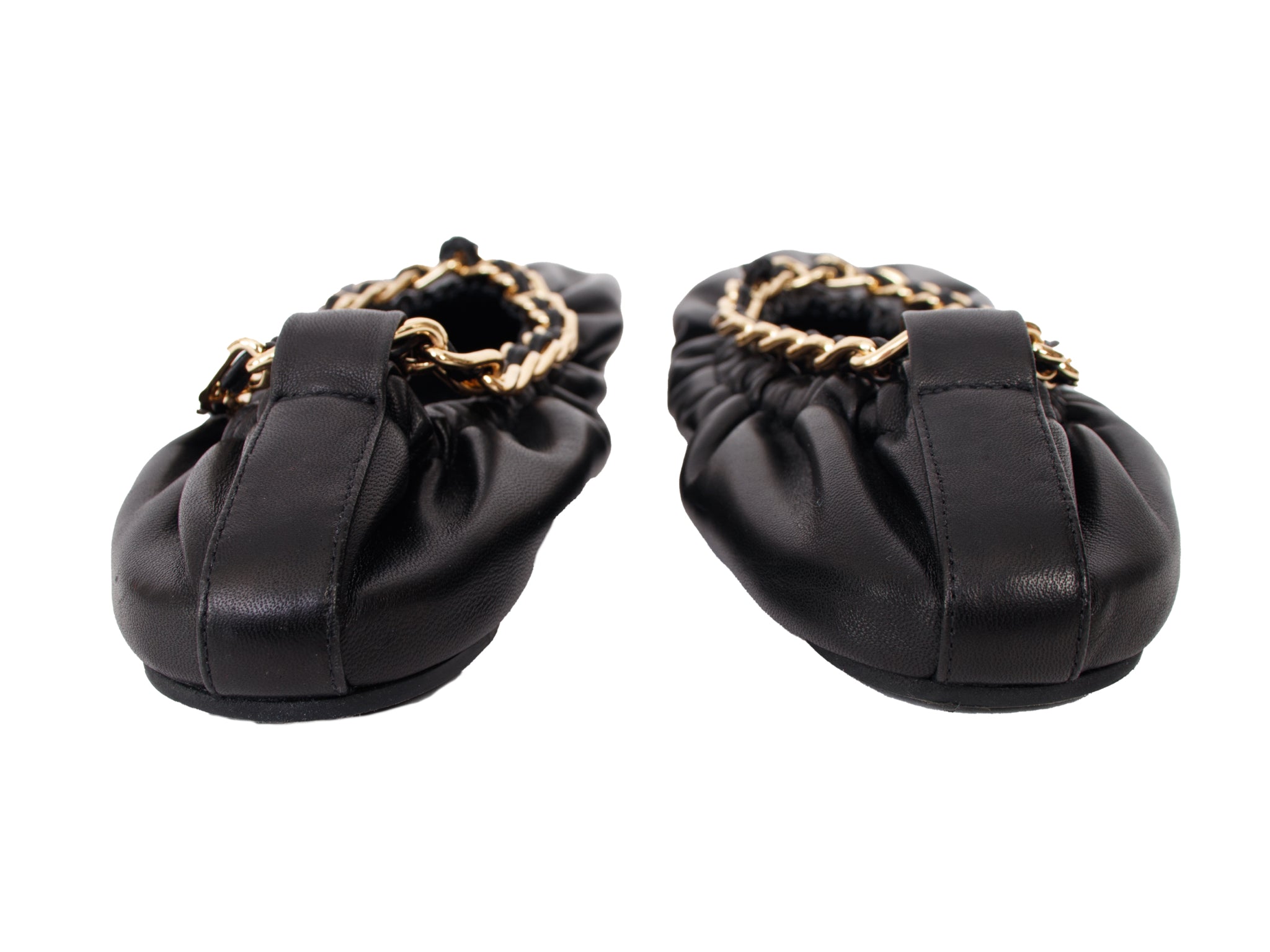 Ulla Johnson Leather & Chain Ballet Flats