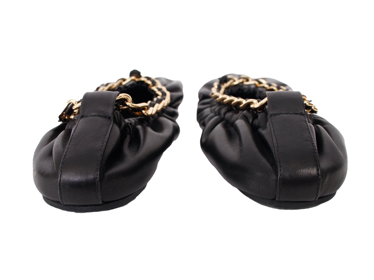Ulla Johnson Leather & Chain Ballet Flats