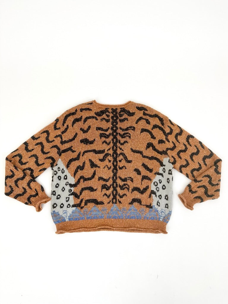 Kapital Tiger Intarsia Sweater