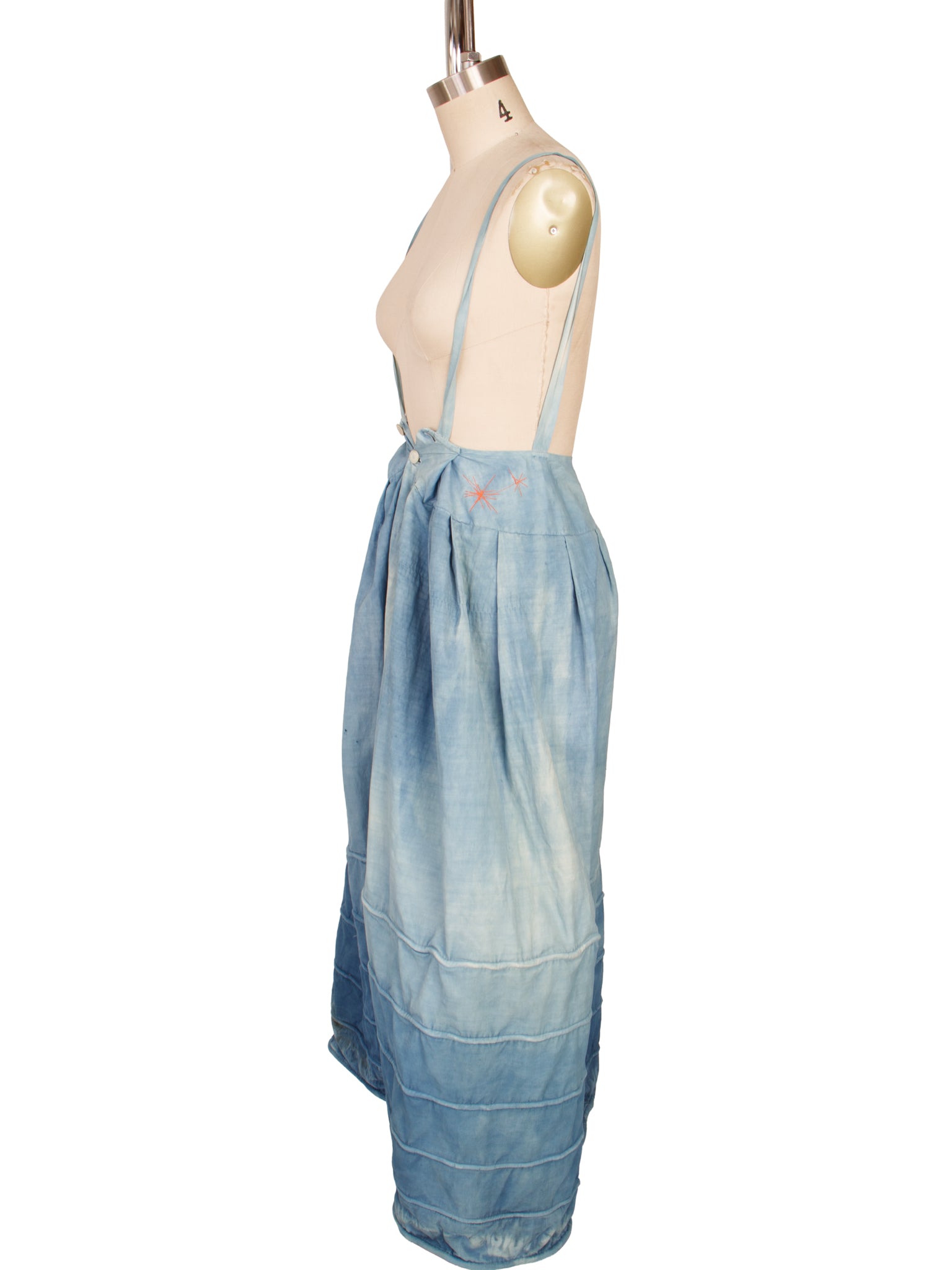 Mercy x Rumpled Aristocrat Tie Dye Suspender Skirt