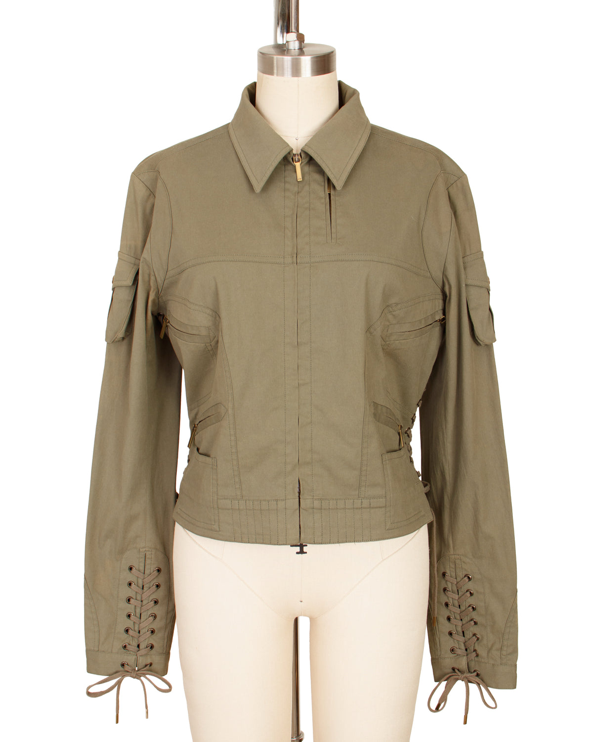 SS 2003 Christian Dior Boutique Lace-Up Jacket AS-IS