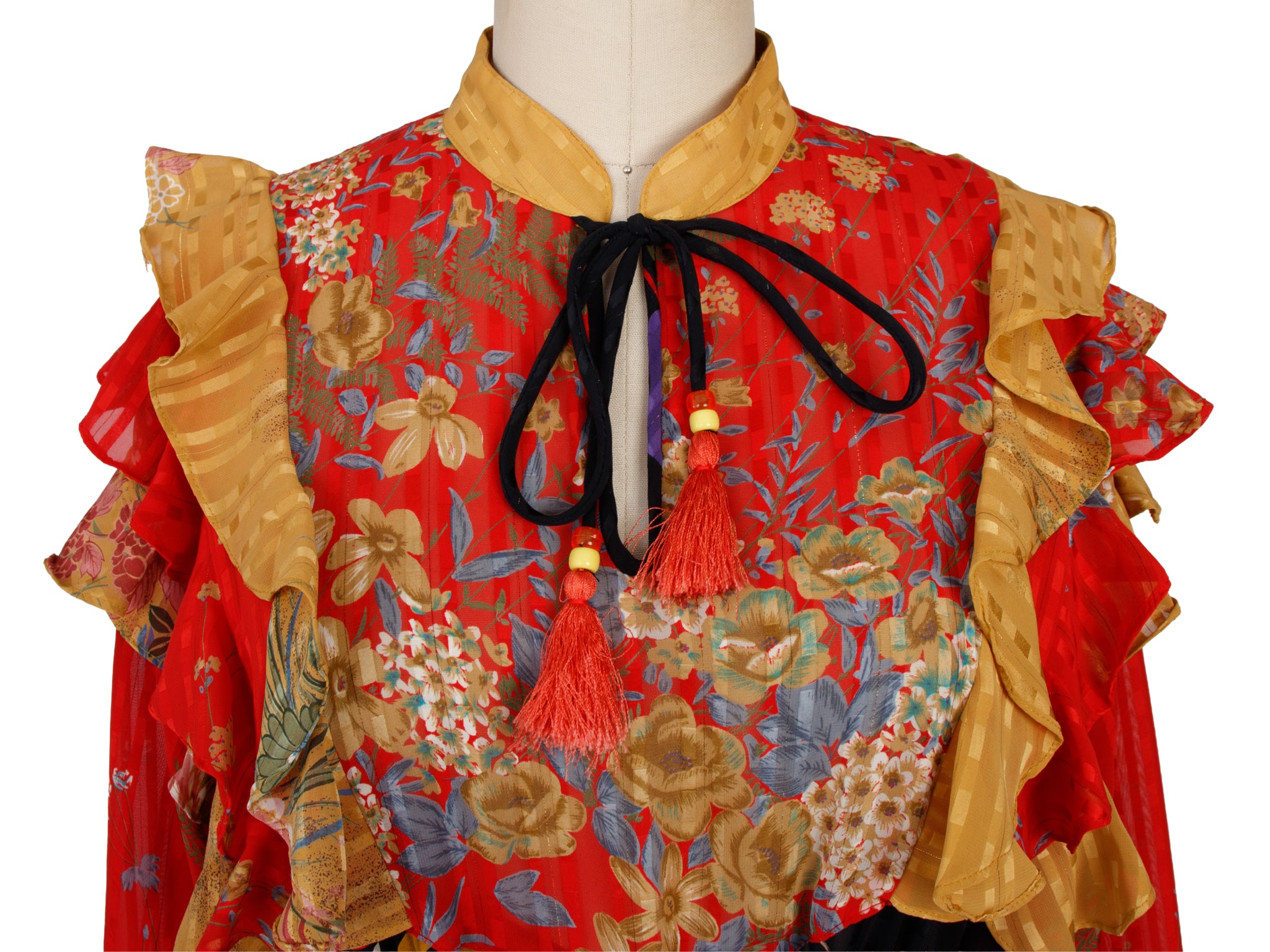Diane Freis Floral Abstract Dress
