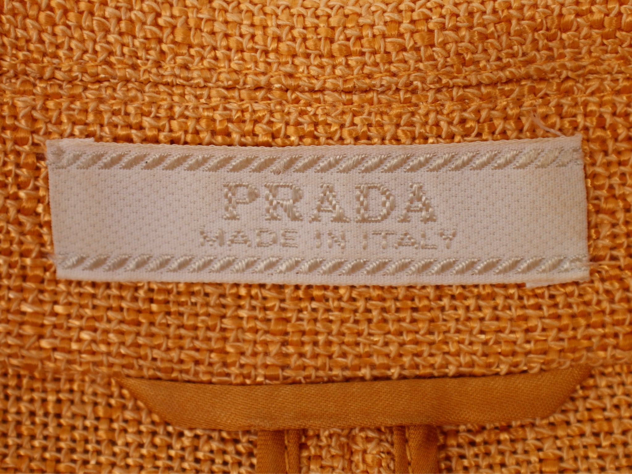 Prada Woven Belted Blazer