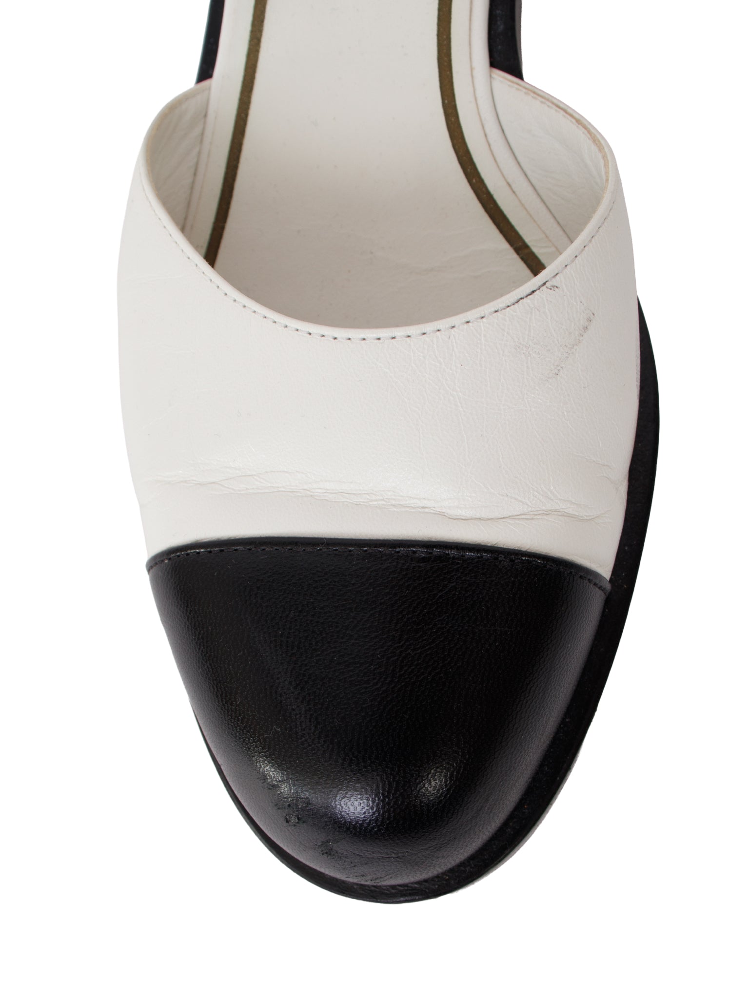 Chanel Interlocking CC Cap Toe Mary Janes