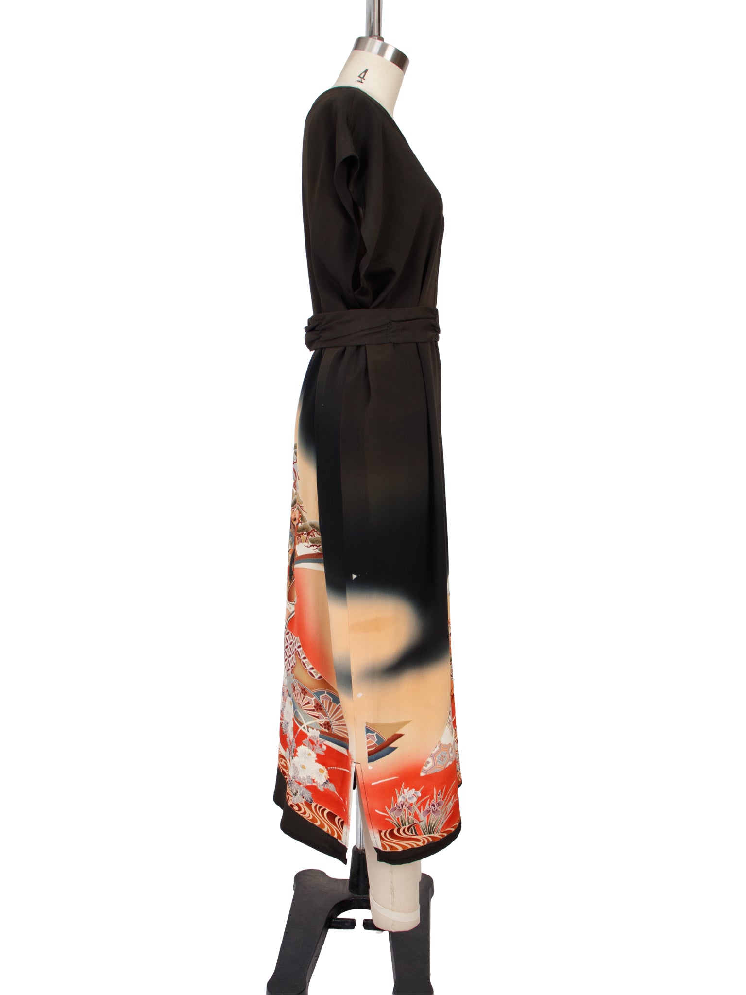 Handmade Silk Kimono Fabric Dress