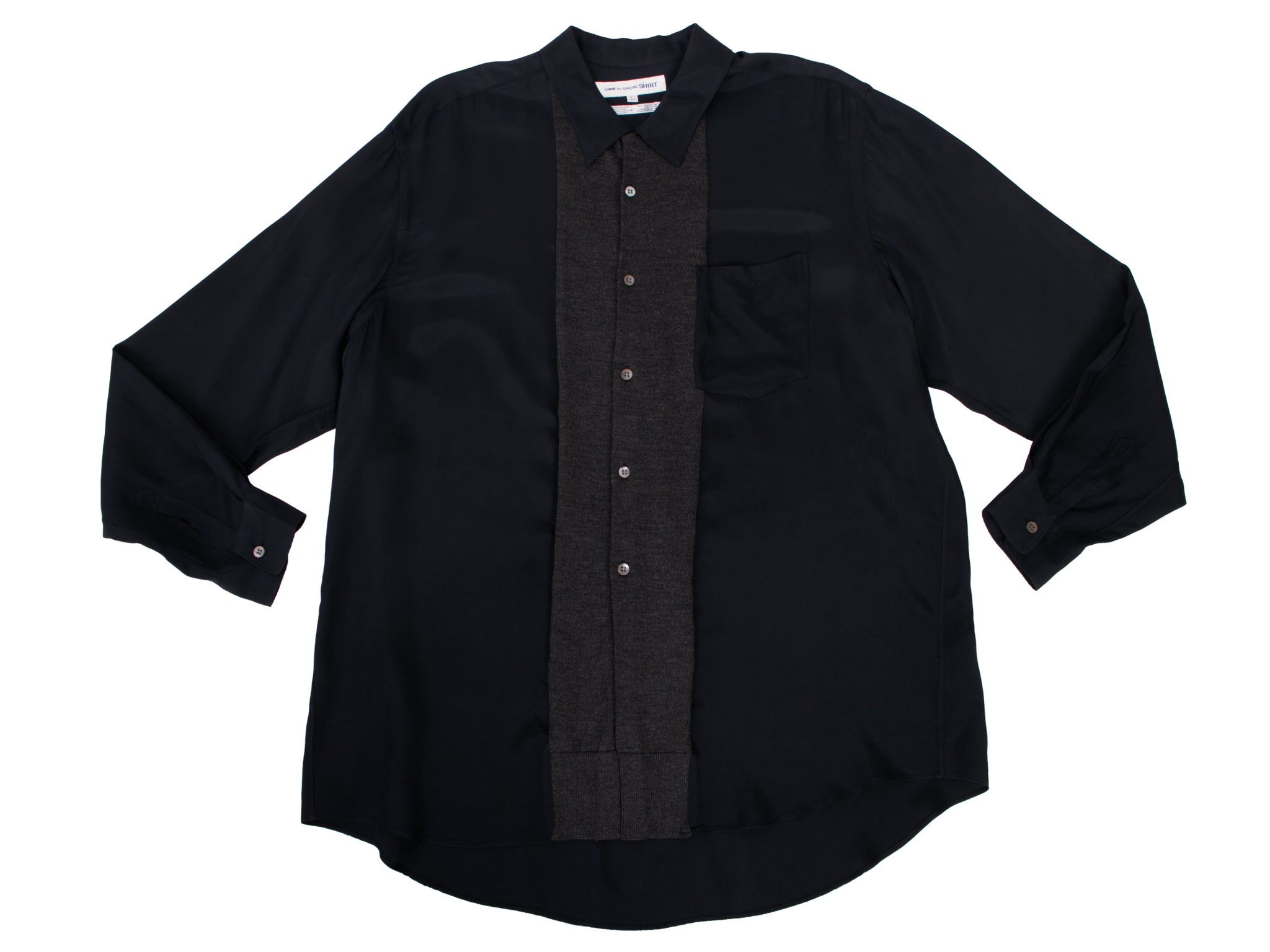 Comme des Garcons SHIRT Wool Paneled Shirt