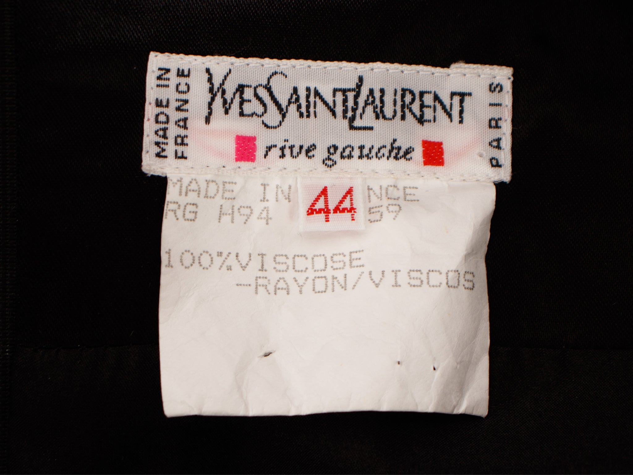 1980s Yves Saint Laurent Velvet & Tulle Trim Dress
