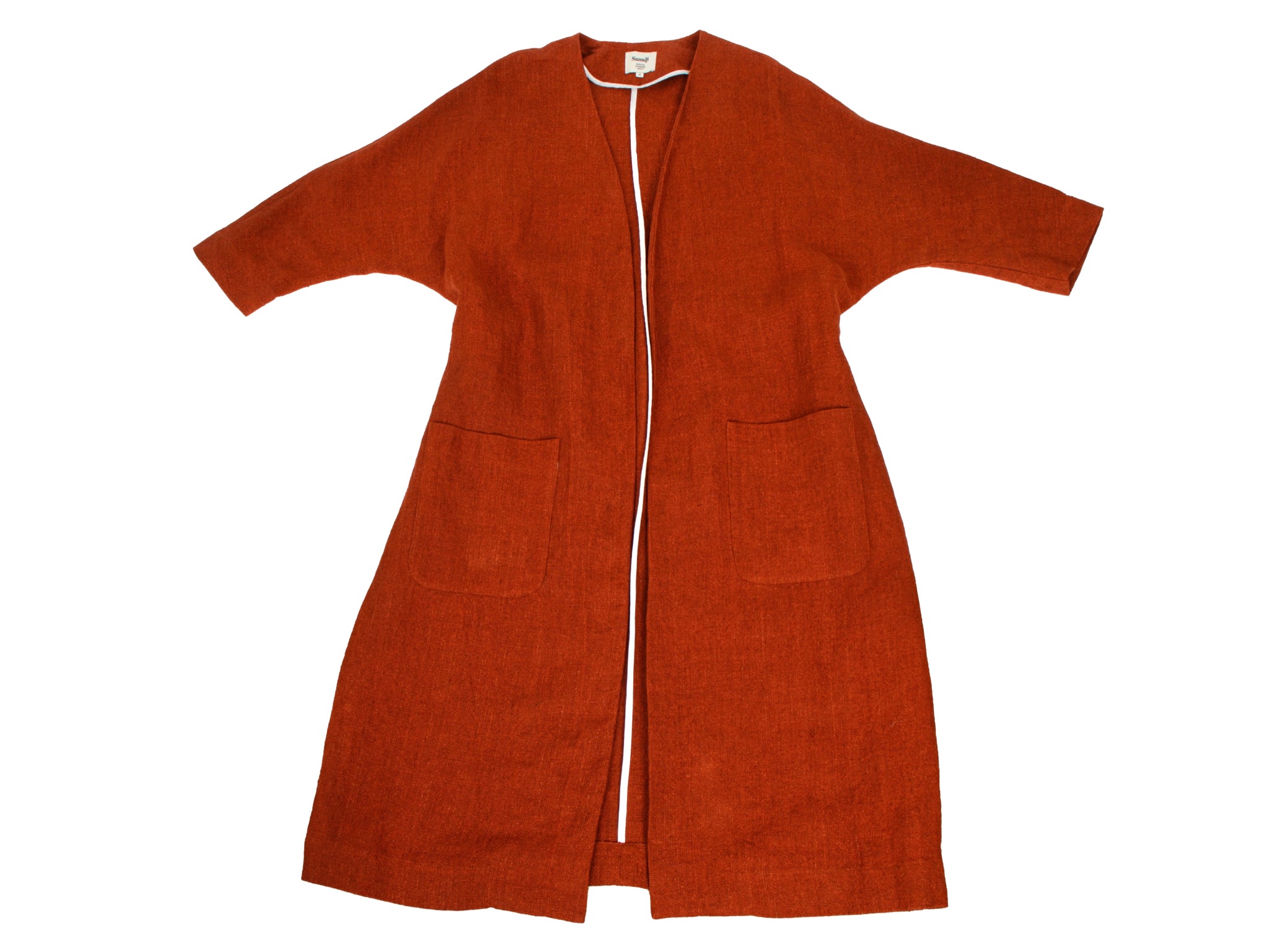 SS 2017 Samuji Linen Belted Coat