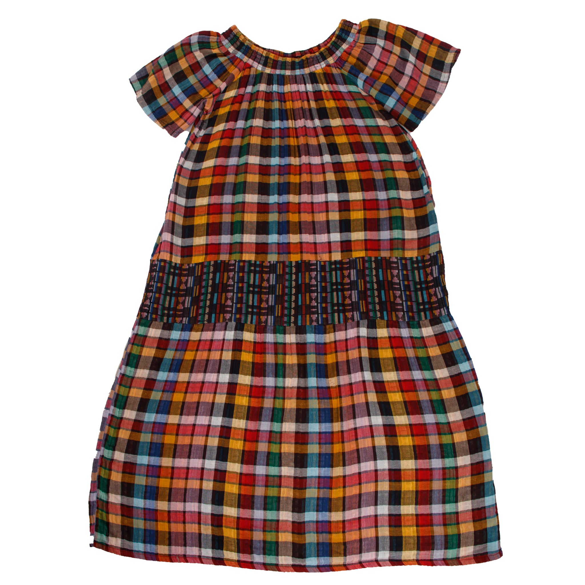 Ace & Jig Rainbow Plaid Maxi Dress