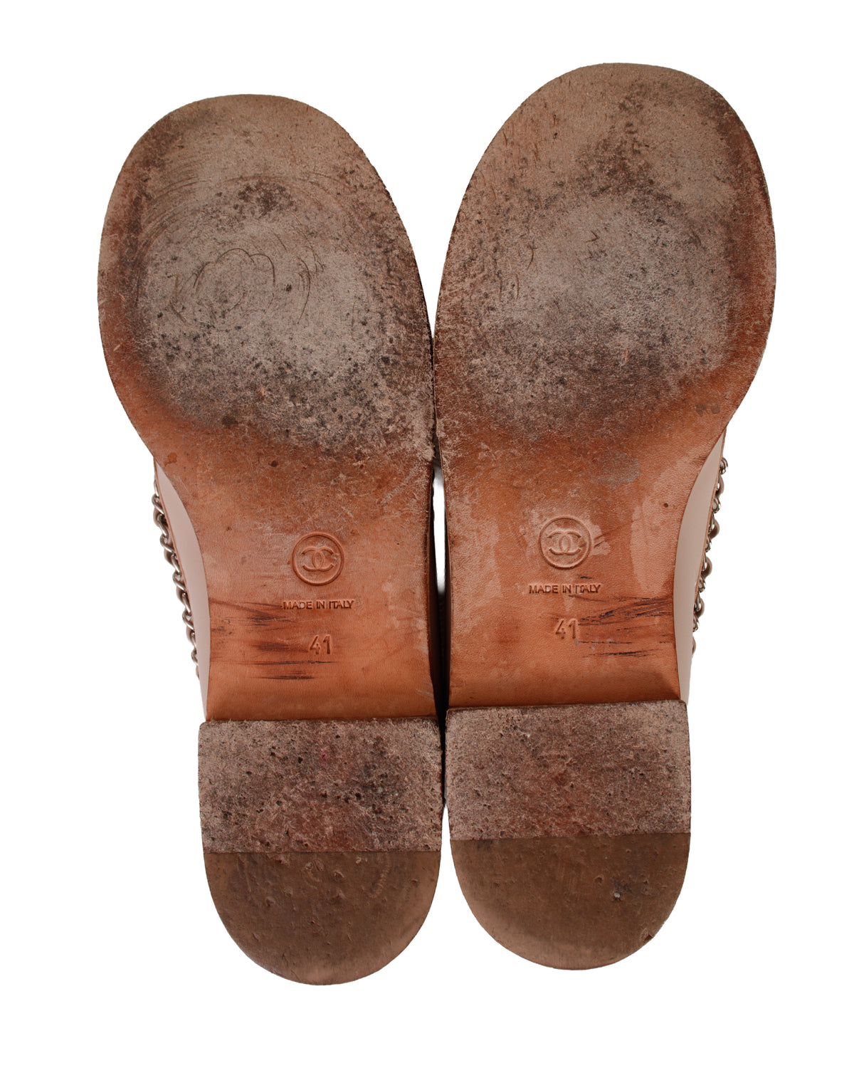 Chanel Interlocking CC Chain Loafers*