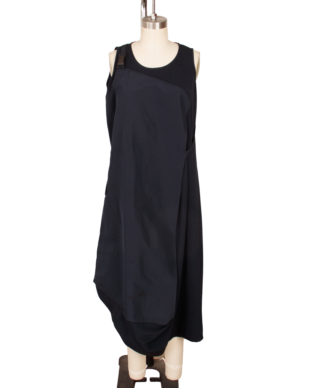 Marithe + Francois Girbaud Crepe & Taffeta Overlay Dress