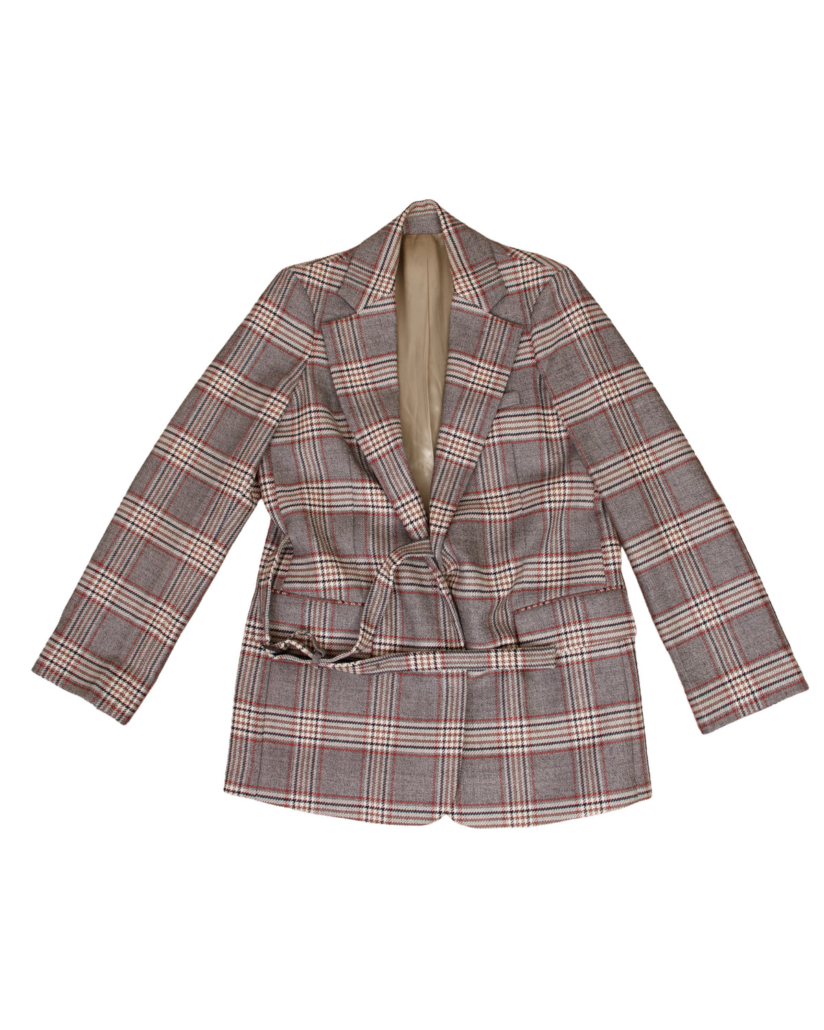AW18 Joseph Wool Check Pantsuit