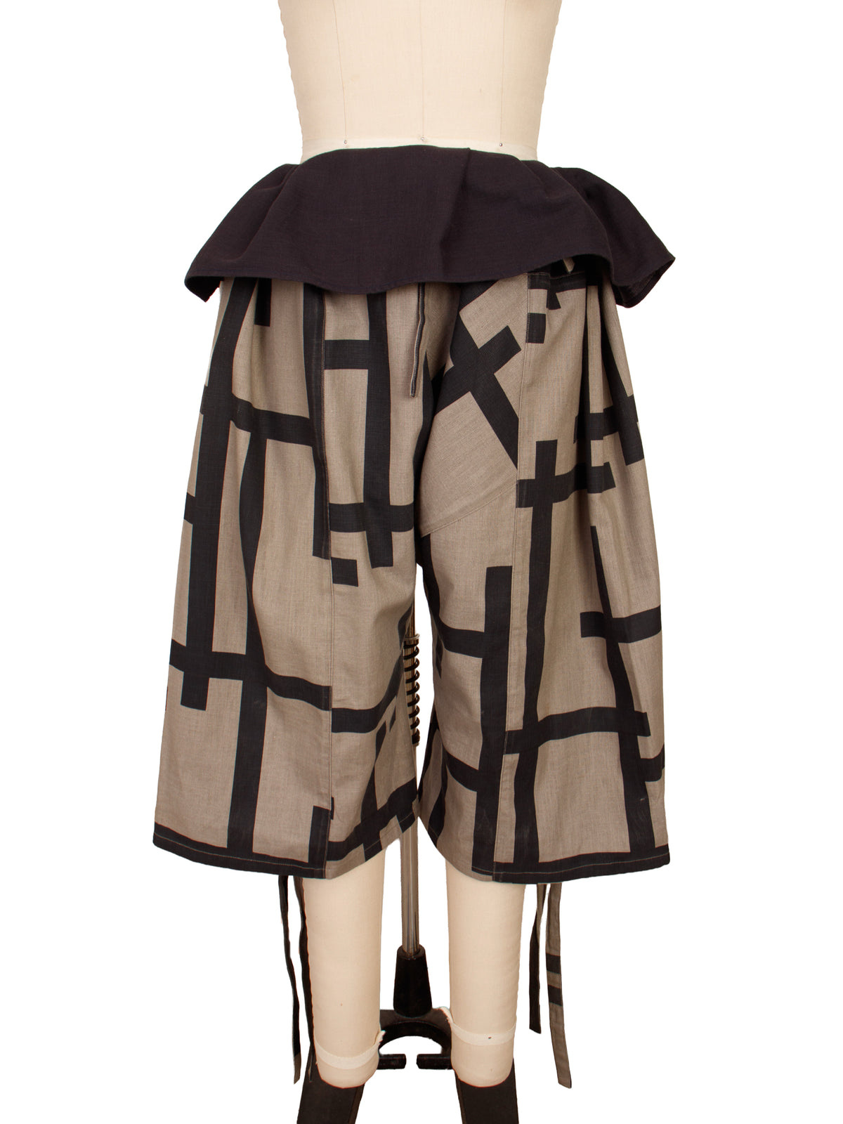 Sou Sou Hakama Tie Printed Pants