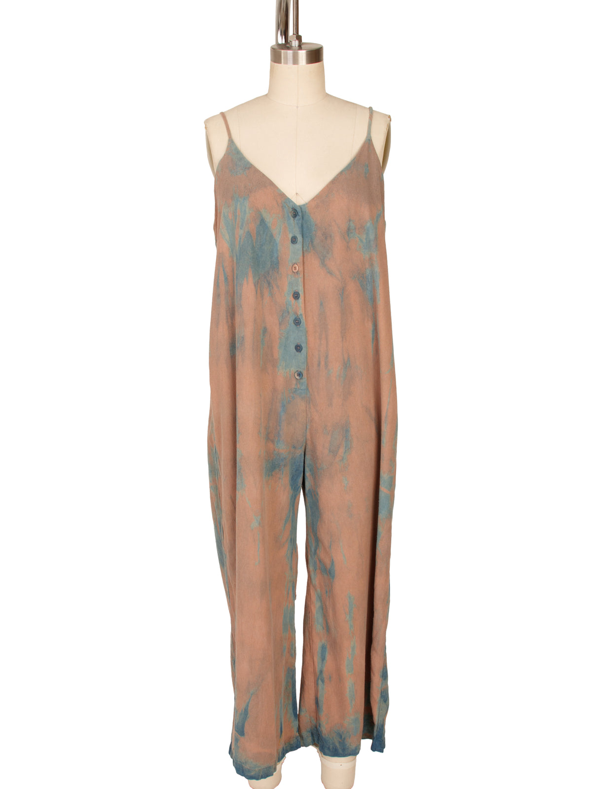 Mercy x Rumpled Aristocrat Raw Silk Tie Dye Jumpsuit