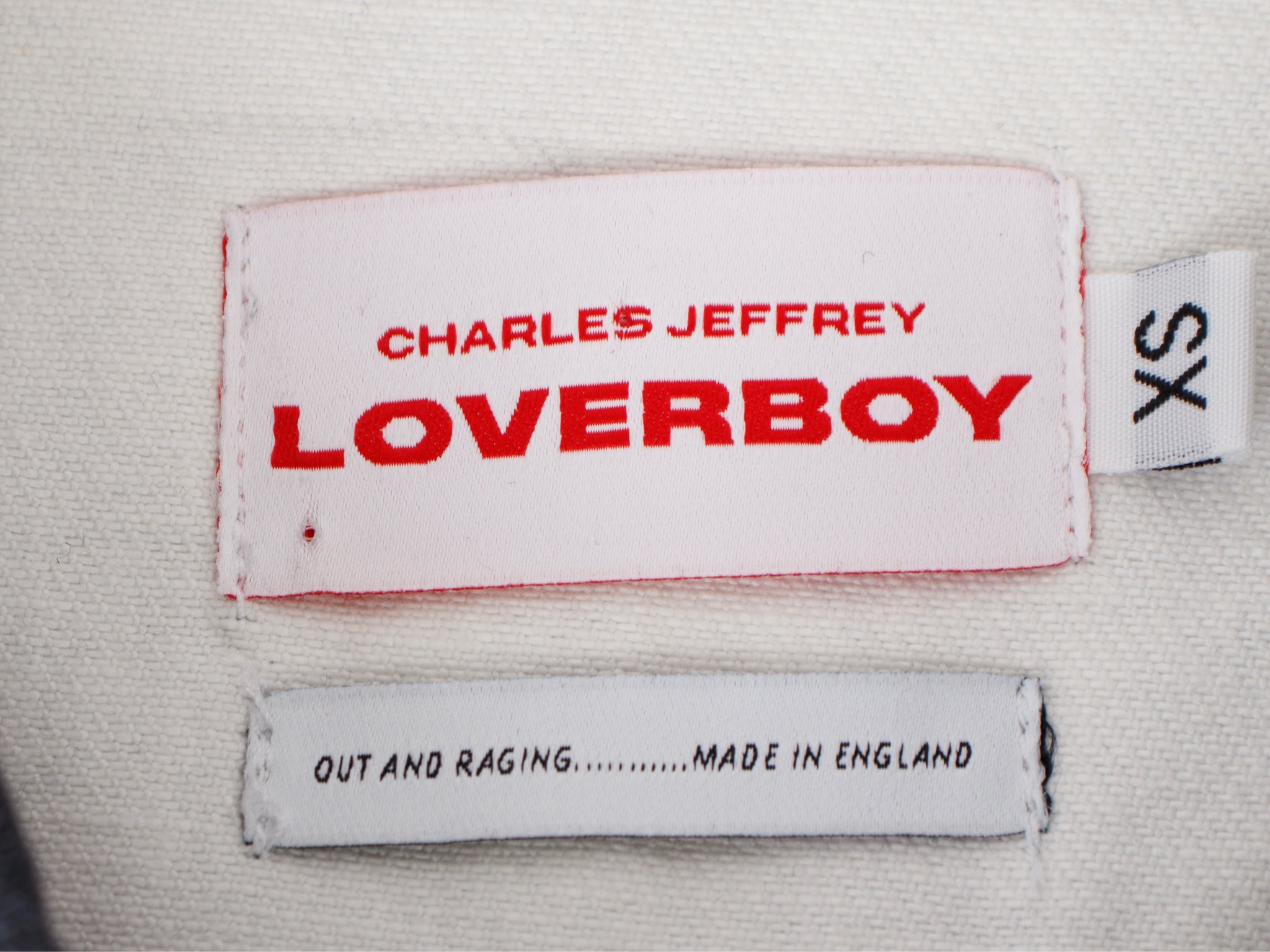SS 2019 Charles Jeffrey Loverboy Denim Chalk Print Jacket