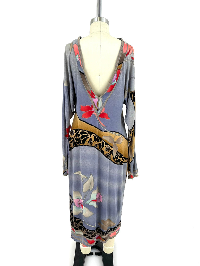 70s Leonard Silk Jersey Dress