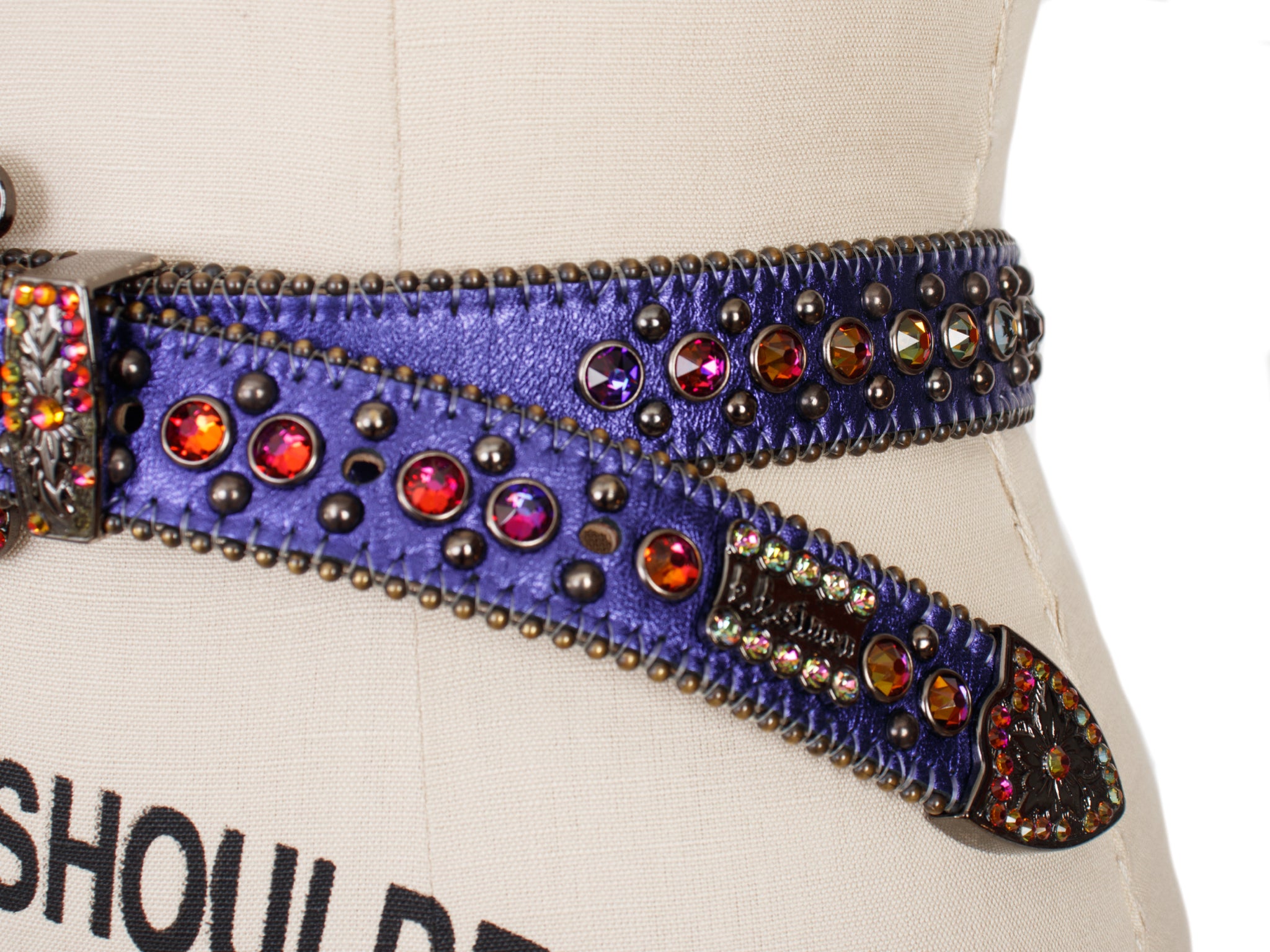 B.B. Simon Adabelle Western Swarovski Crystal Belt As-Is