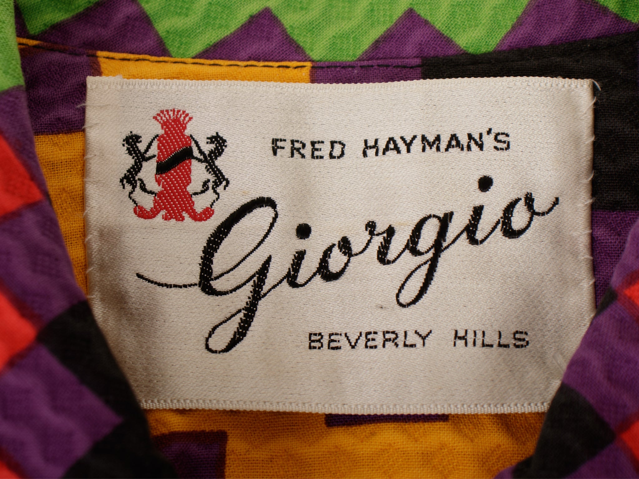 Fred Hayman's Giorgio Beverly Hills Printed Coat Dress