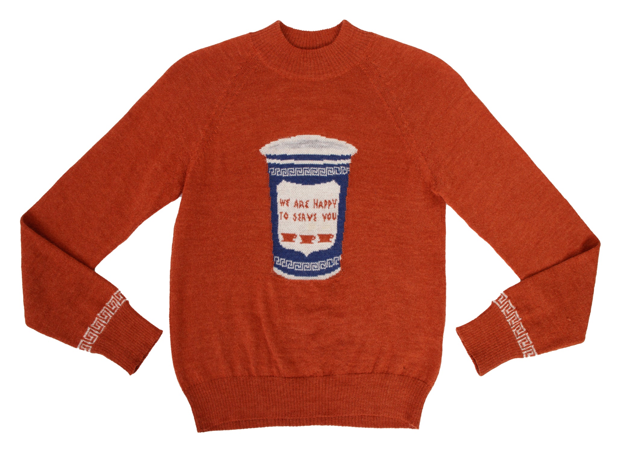 Rachel Antonoff Alpaca Coffee Cup Intarsia Sweater