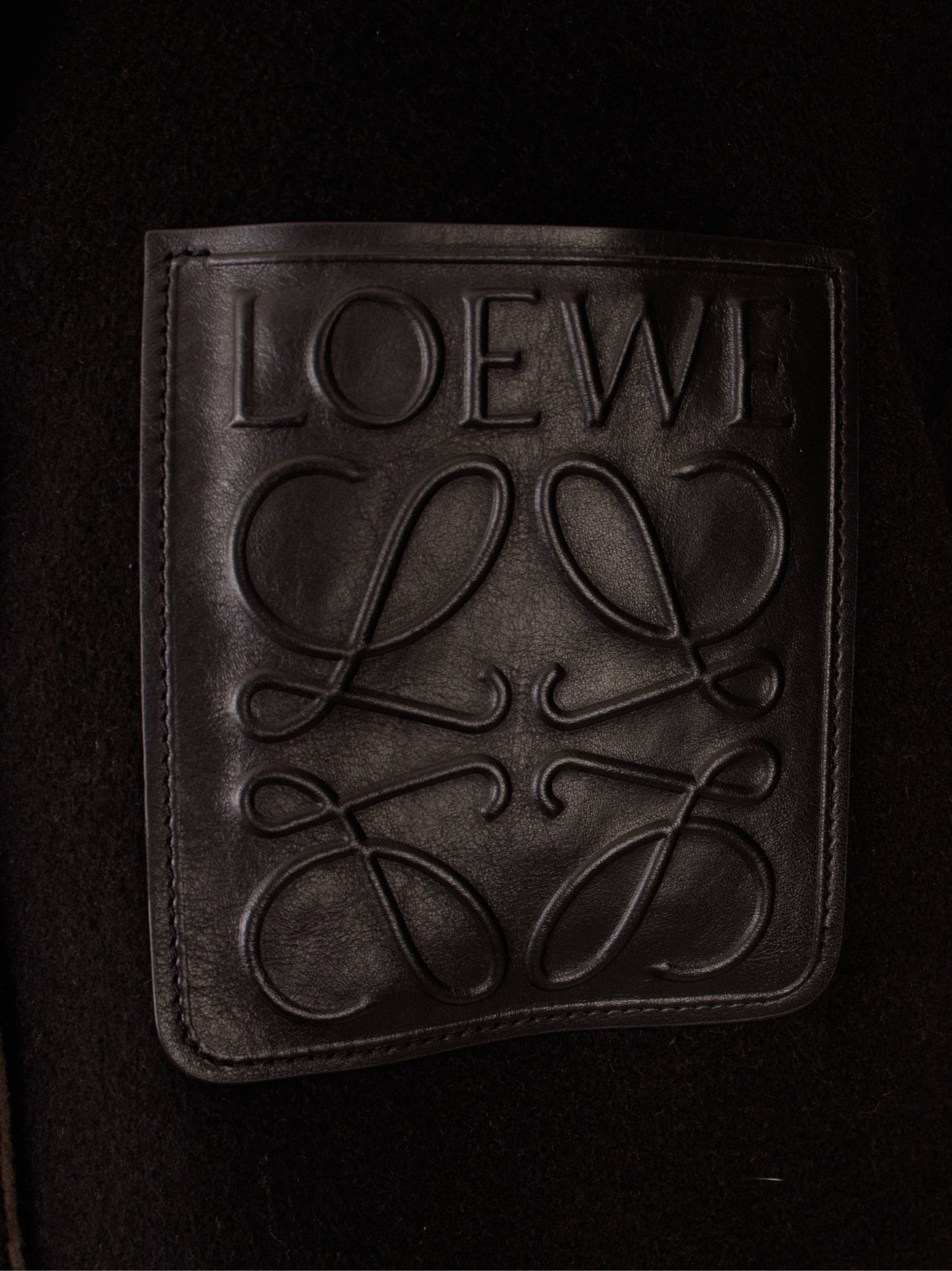 Loewe Wool Cashmere Reversible Anagram Fleece Jacket