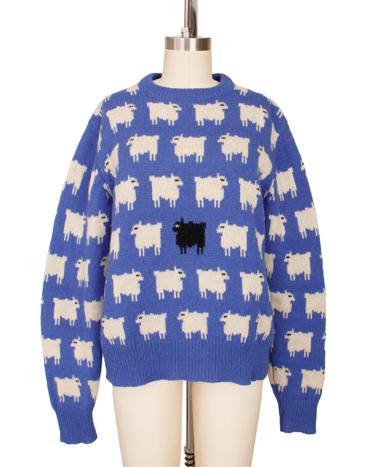 Impressions II Intarsia Sheep Pattern Sweater