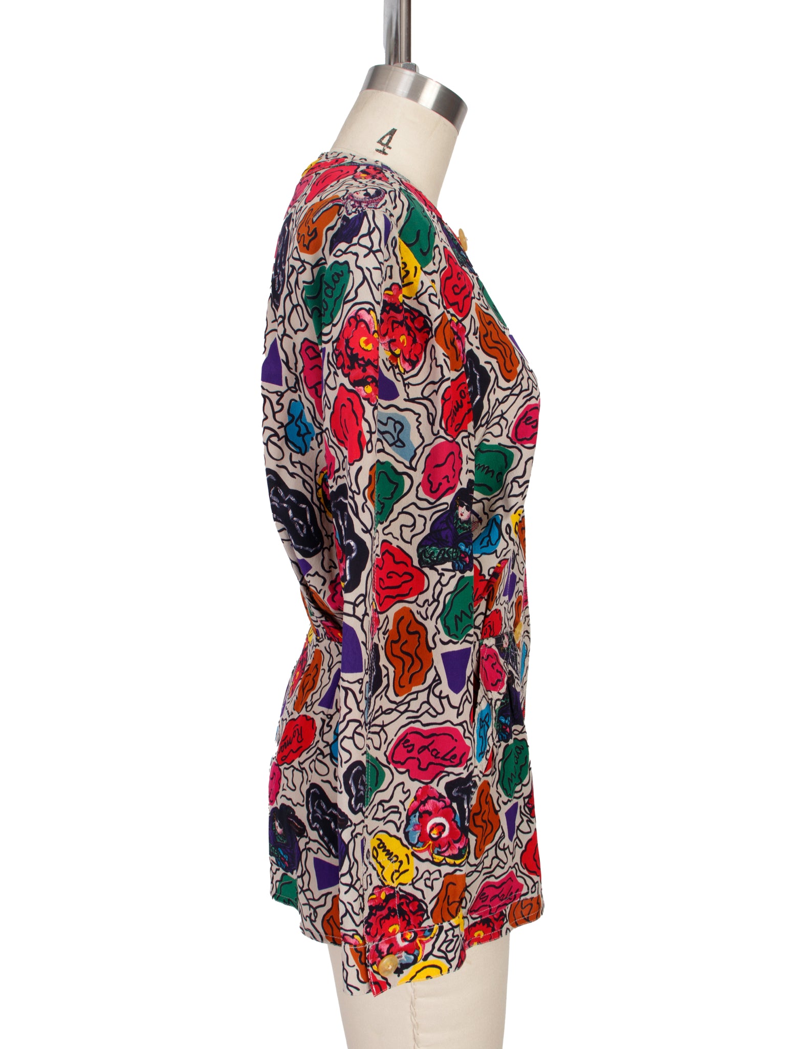 Bergdorf Goodman Novelty Fashion Print Blouse