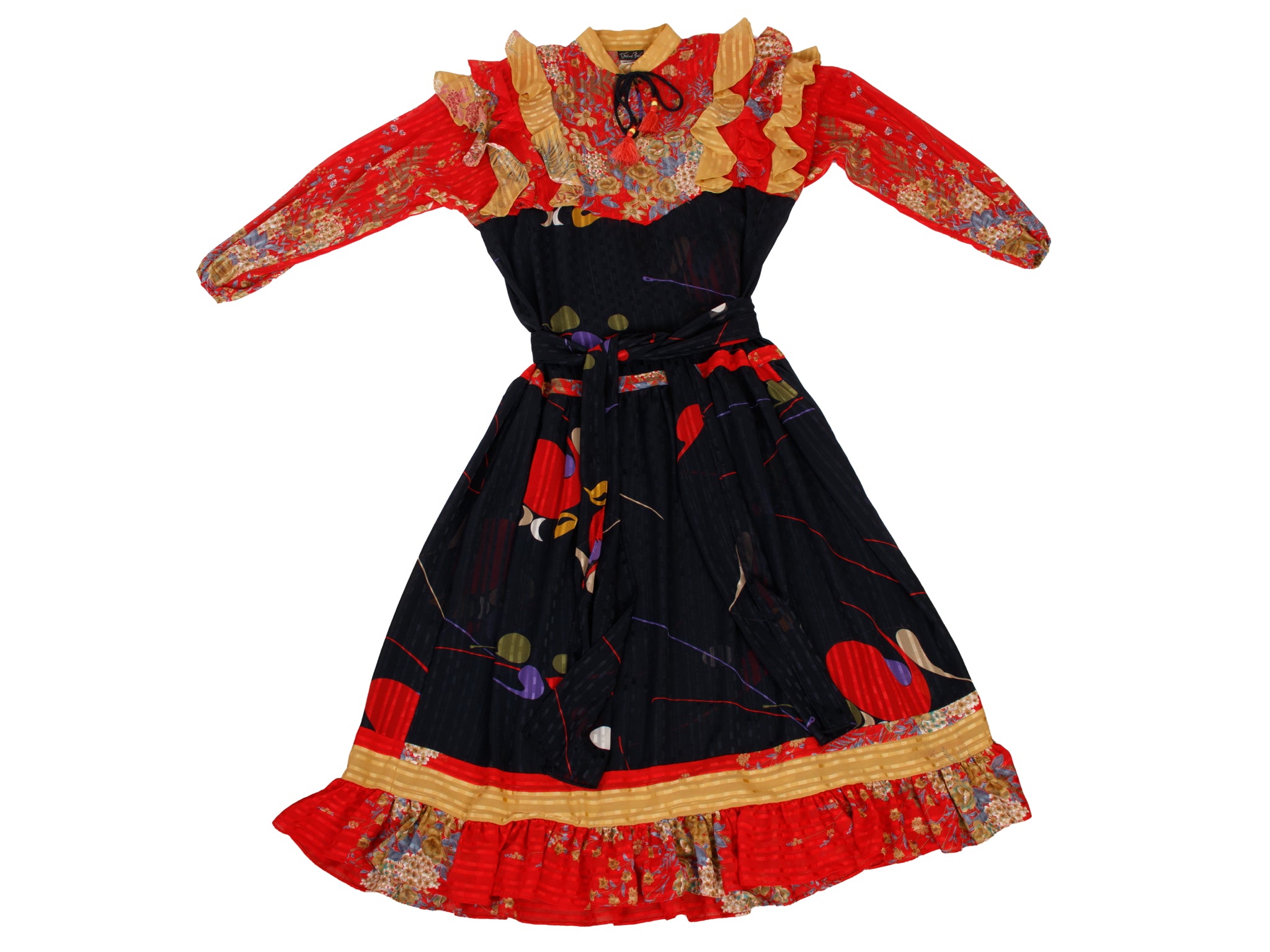 Diane Freis Floral Abstract Dress