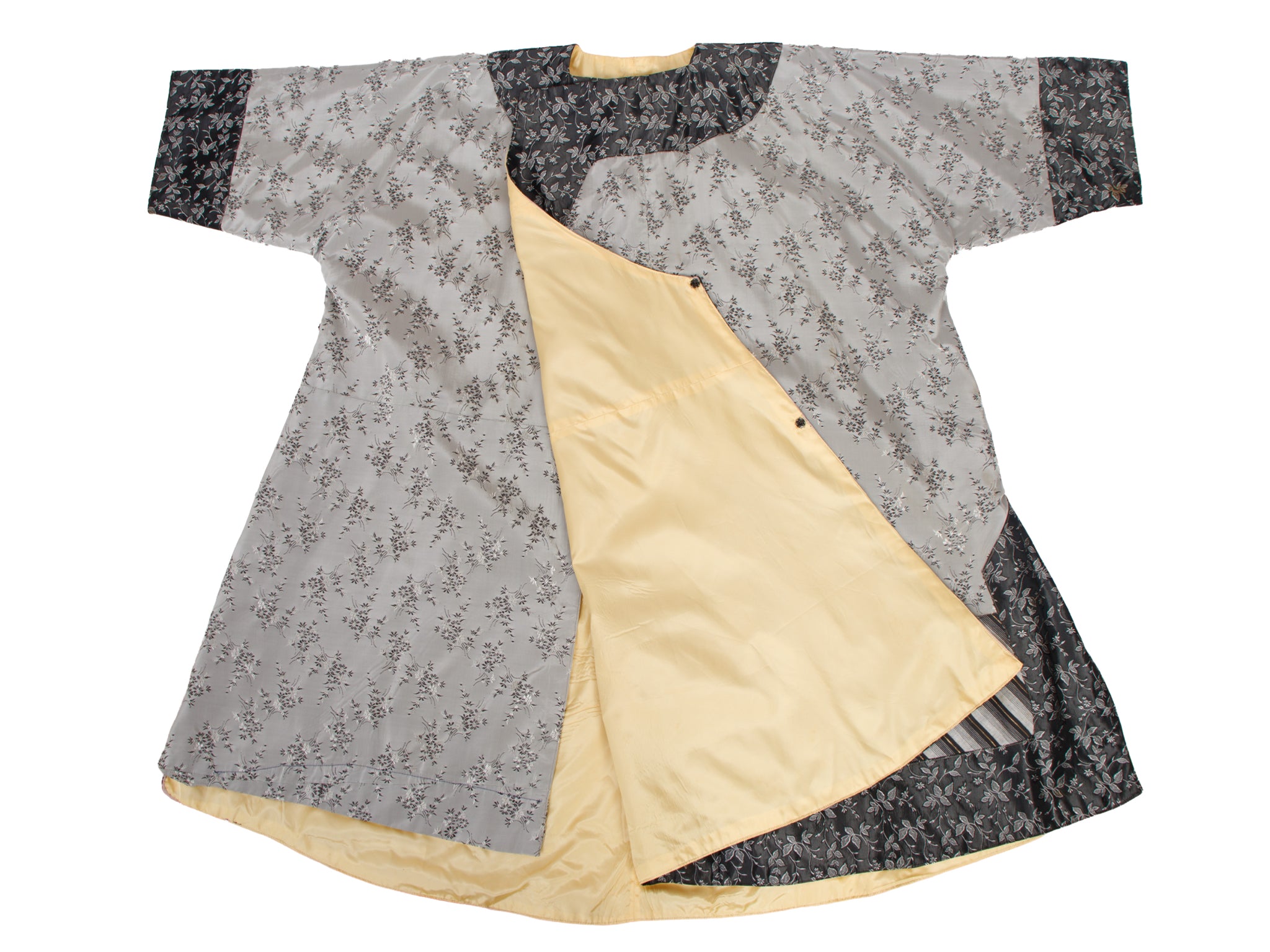 Silk Floral Embroidered Robe