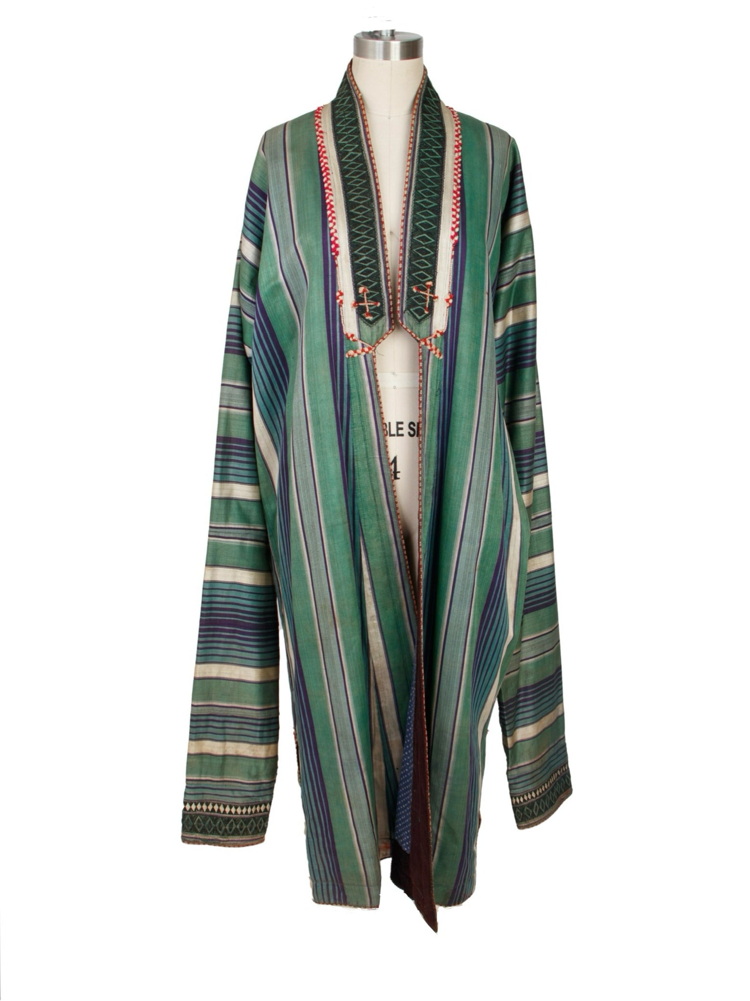 Antique Silk Woven Elongated Sleeve Coat