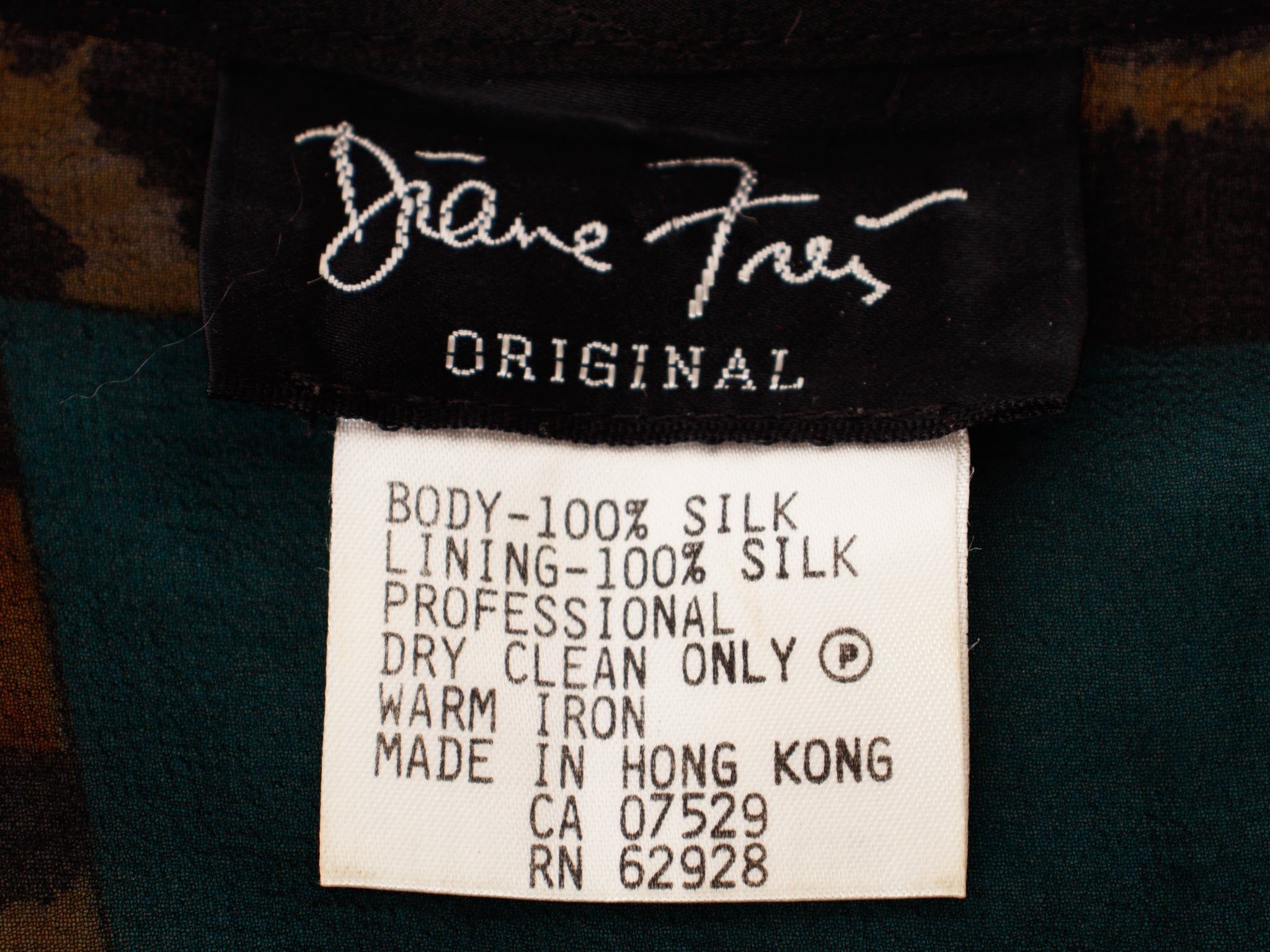 Diane Freis Silk Chiffon Print Top