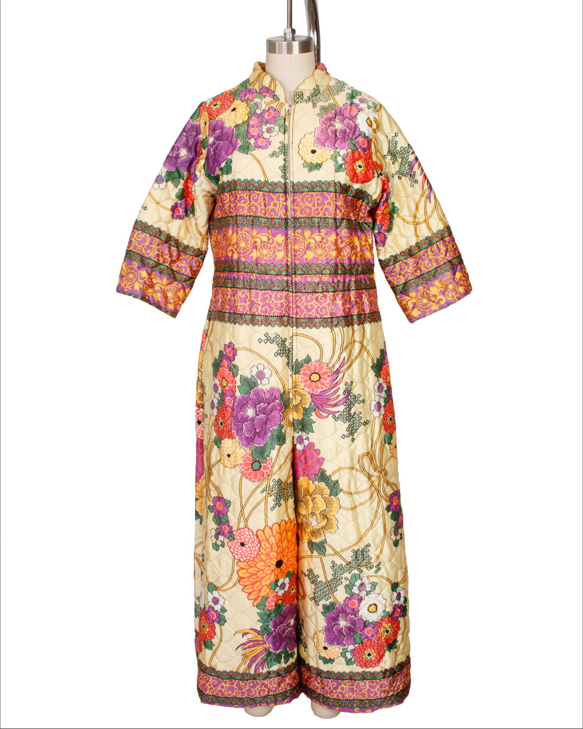1970s Floral Quilted Jumpsuit As-Is