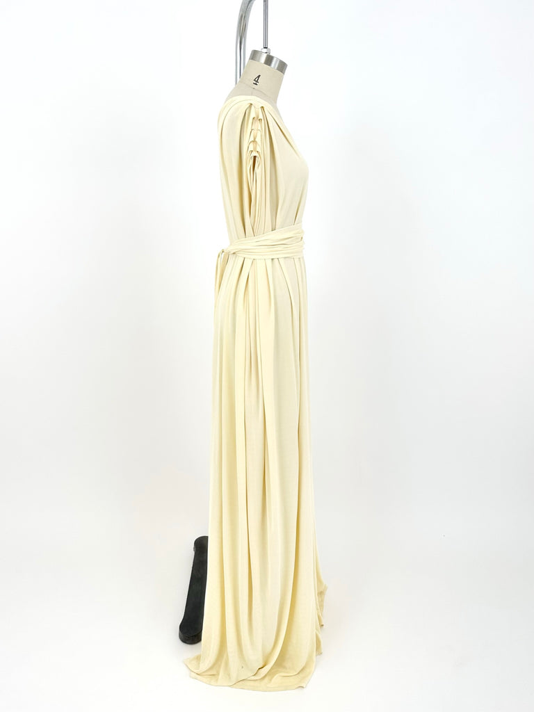 70s Apostrophe Paris Silk-Blend Gown