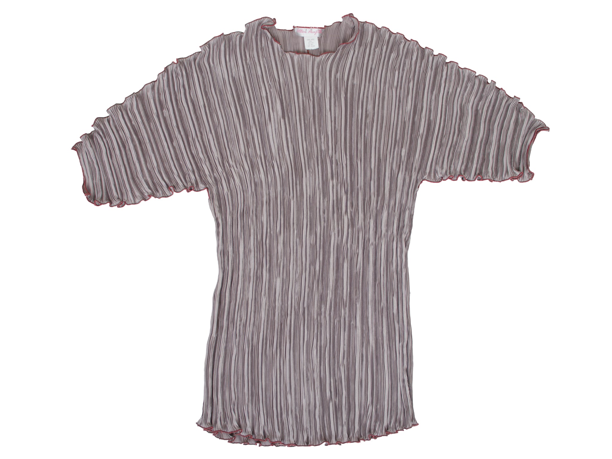 Ellen Hauptli Plisse Lettuce Hem Top