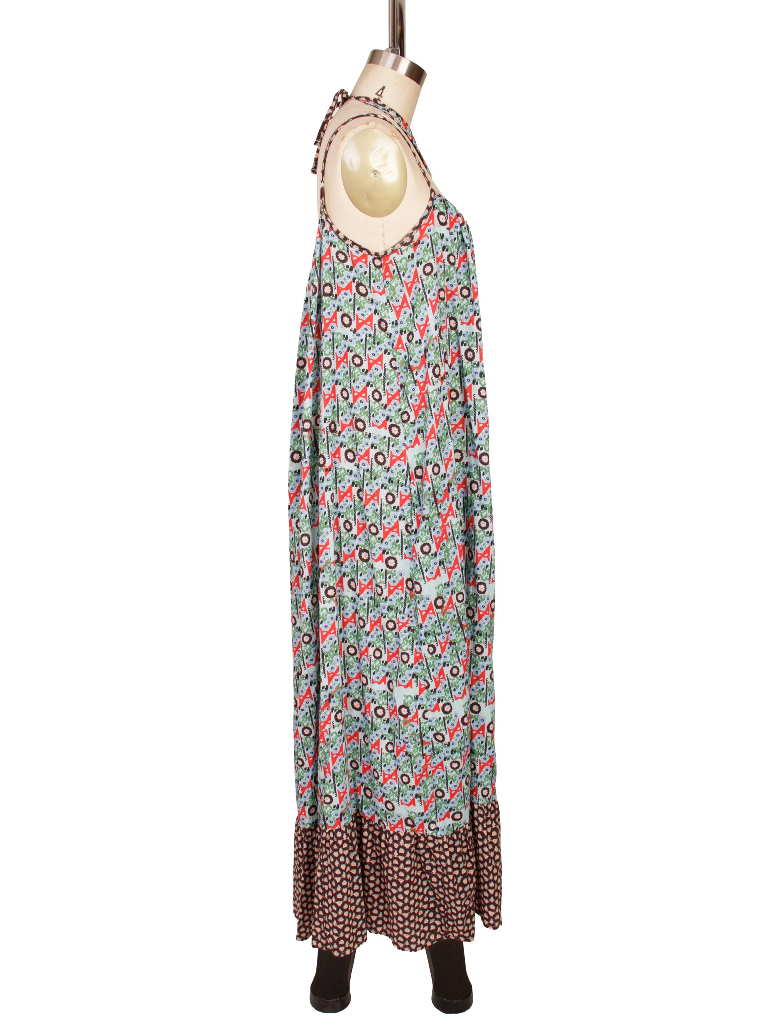 State Mix Print Maxi Dress + Matching Collar Necklace