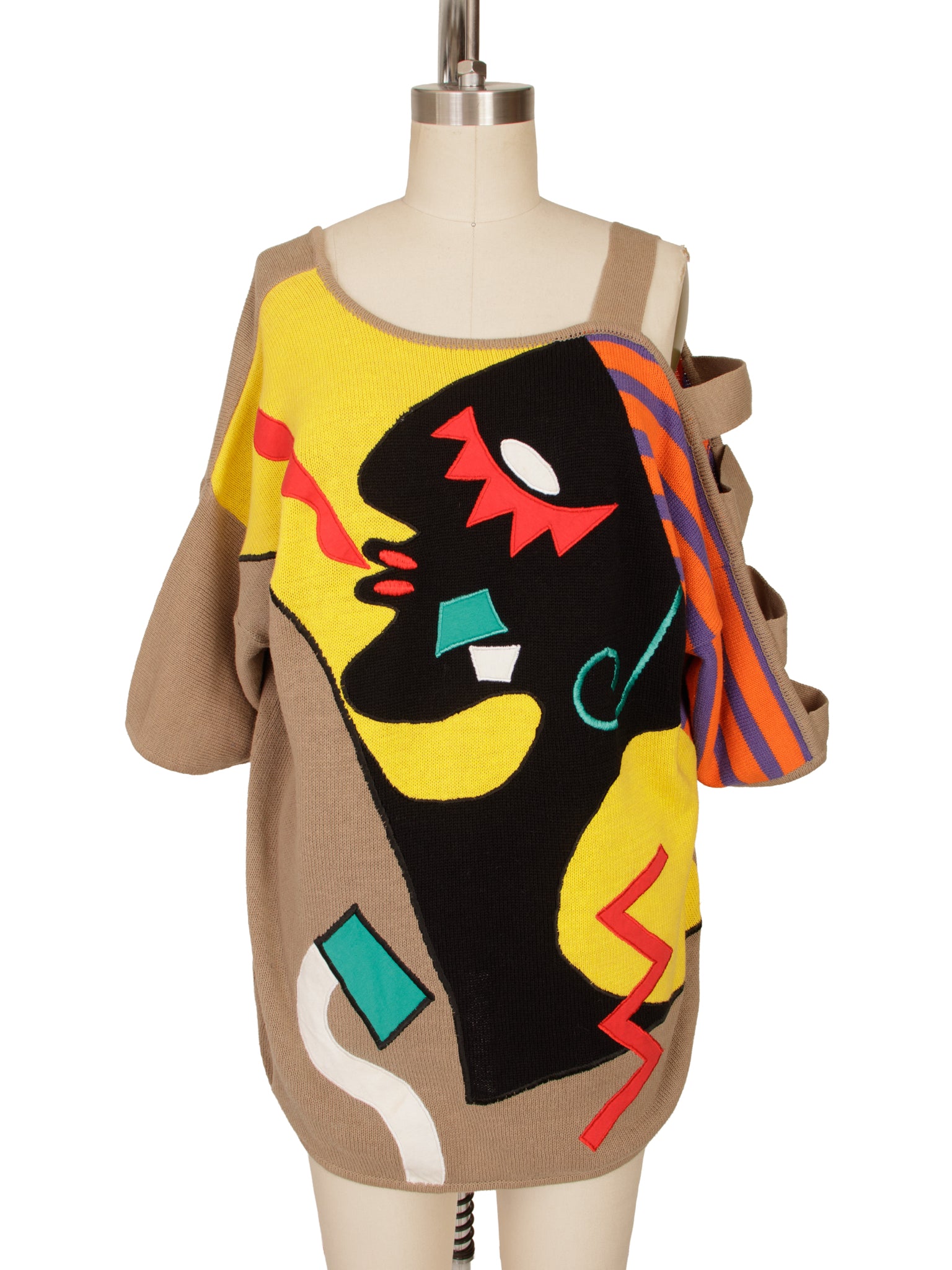 1980s Kansai Yamamoto Archival Intarsia Sweater
